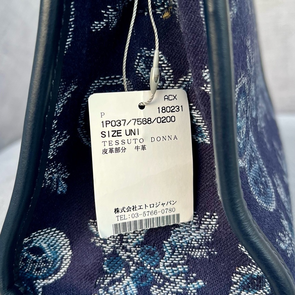 Etro Love Trotter Pegasus Hand Bag With Shoulder Strap Embroidered - Picture 12 of 12